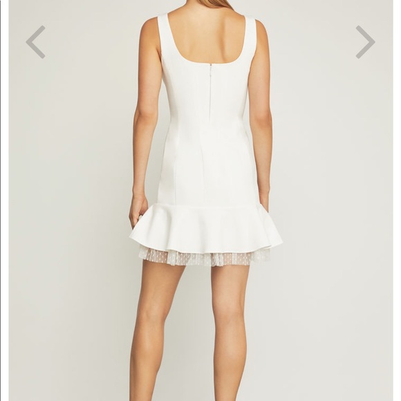 BCBG scoop neck fluted dress - Picture 2 of 2